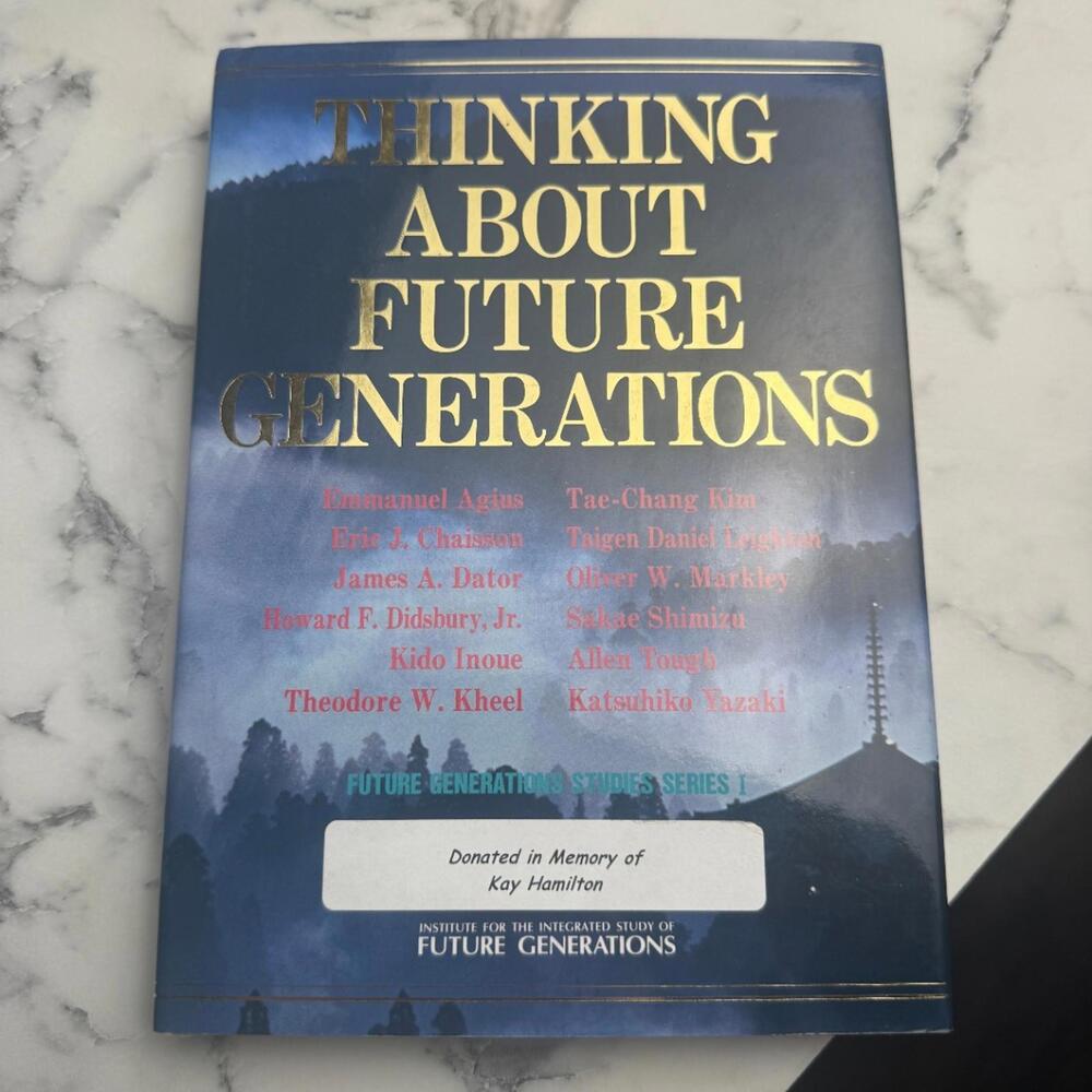 Thinking About Future Generations UN Hardcover 1994 Future Studies
